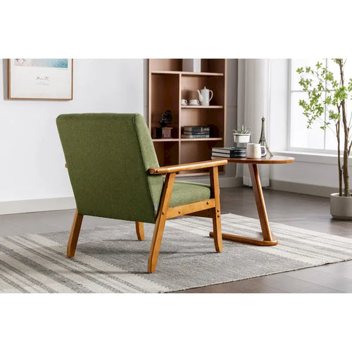 Fauteuil d'appoint capitonné 28,74 avec cadre en bois massif