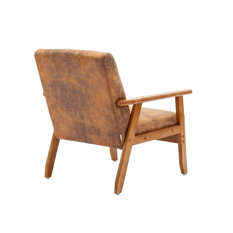 Fauteuil d'appoint capitonné 28,74 avec cadre en bois massif