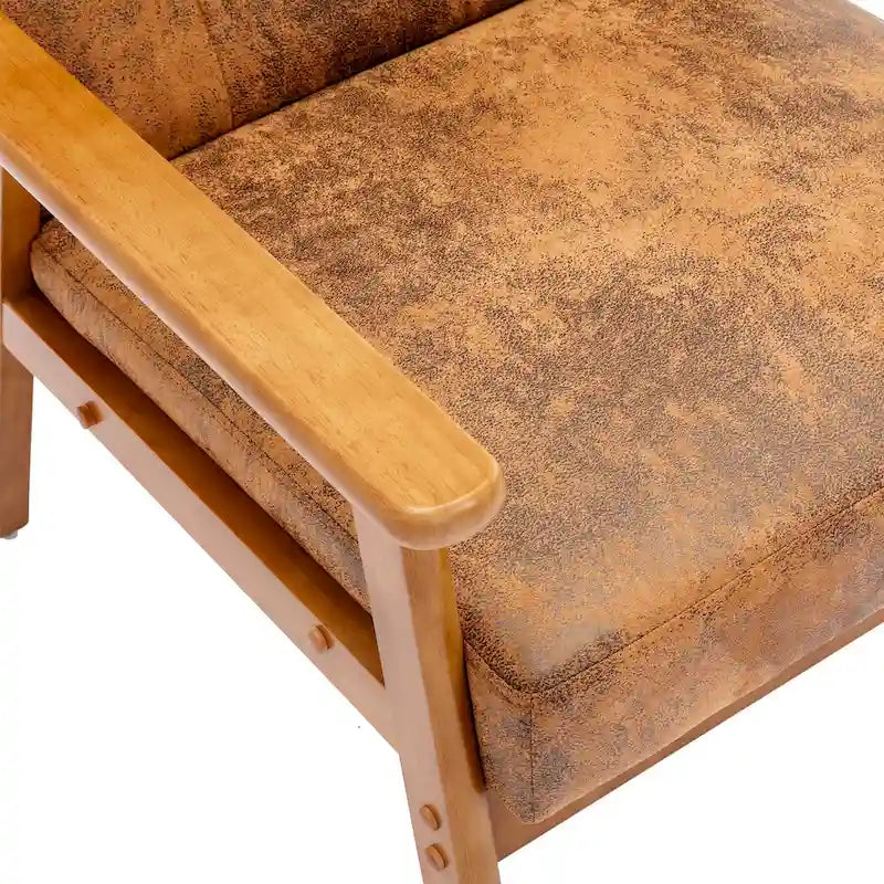 Fauteuil d'appoint capitonné 28,74 avec cadre en bois massif