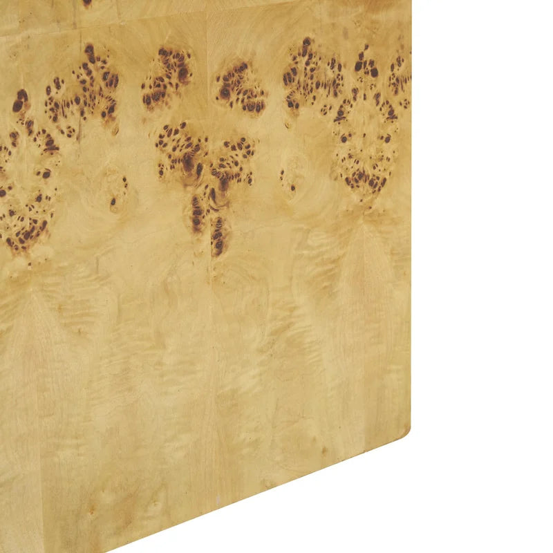 Table d'appoint carrée en bois avec motifs de grain de bois