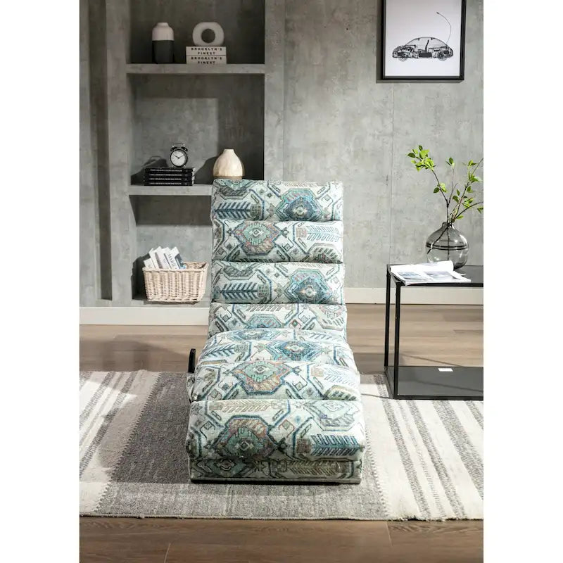 Chaise longue moderne pour intérieur, canapé long et compact