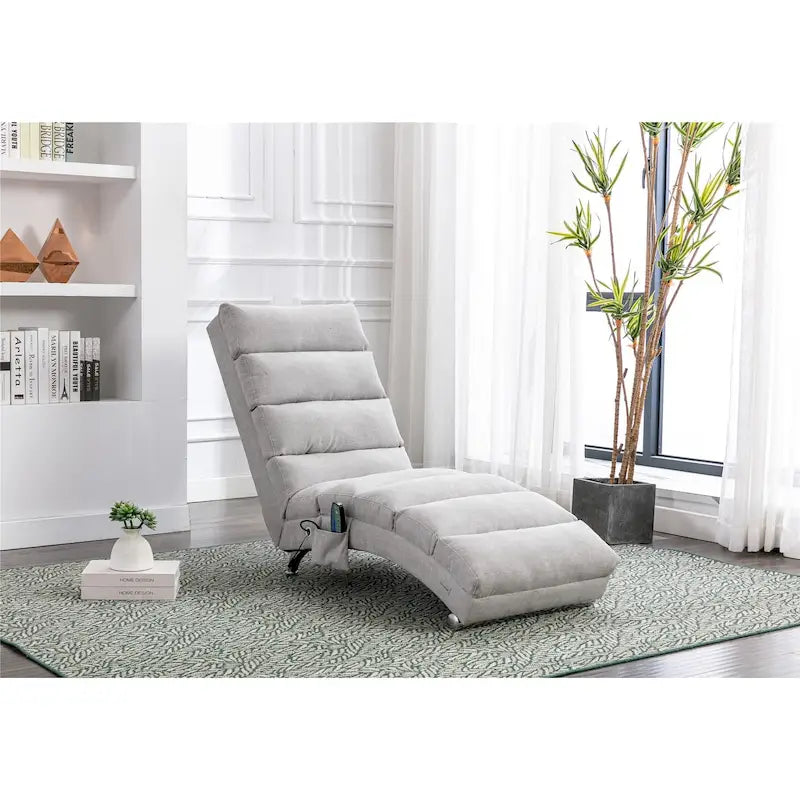 Chaise longue moderne pour intérieur, canapé long et compact