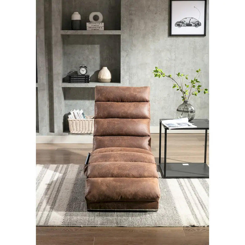 Chaise longue moderne pour intérieur, canapé long et compact