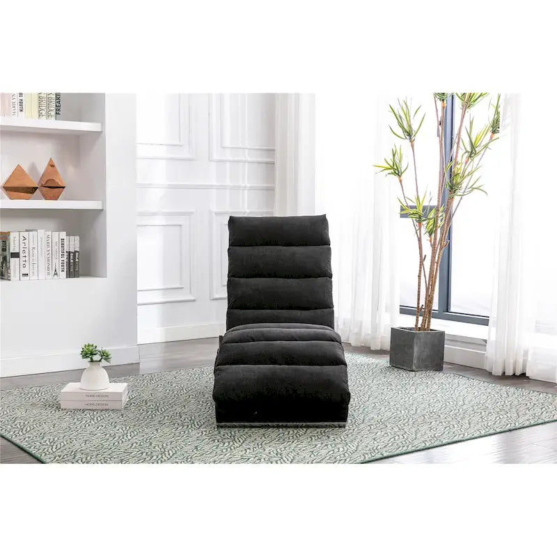 Chaise longue moderne pour intérieur, canapé long et compact