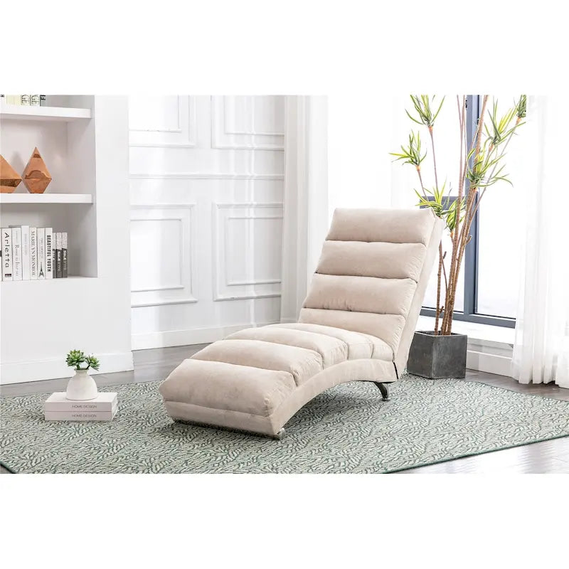 Chaise longue moderne pour intérieur, canapé long et compact
