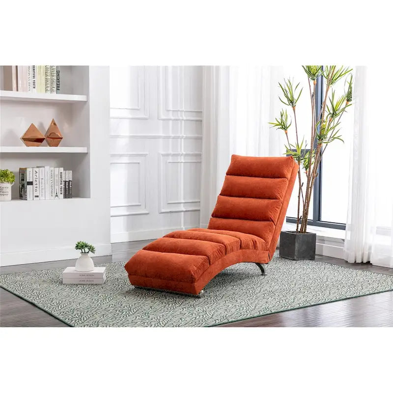 Chaise longue moderne pour intérieur, canapé long et compact