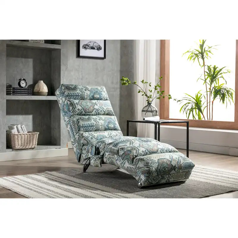Chaise longue moderne pour intérieur, canapé long et compact