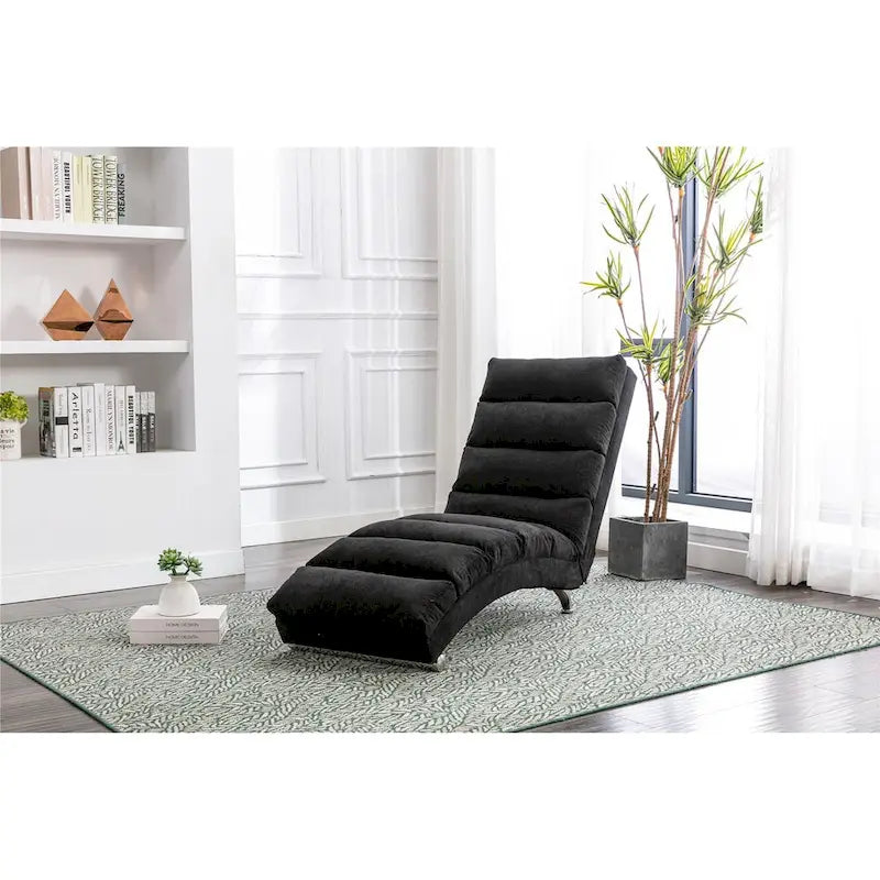 Chaise longue moderne pour intérieur, canapé long et compact