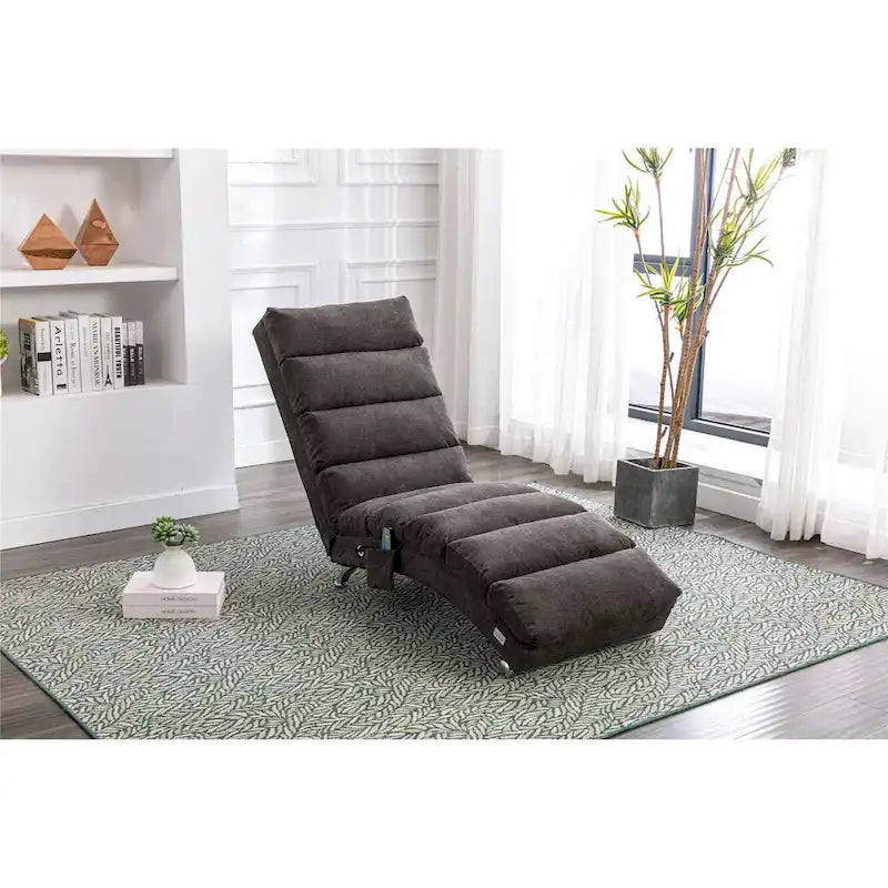 Chaise longue moderne pour intérieur, canapé long et compact