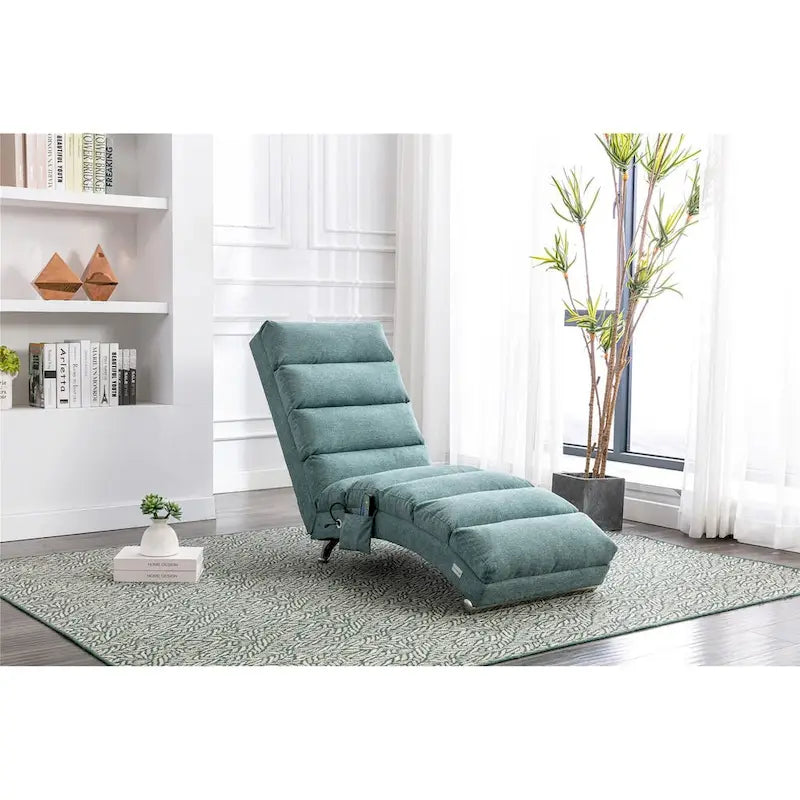 Chaise longue moderne pour intérieur, canapé long et compact