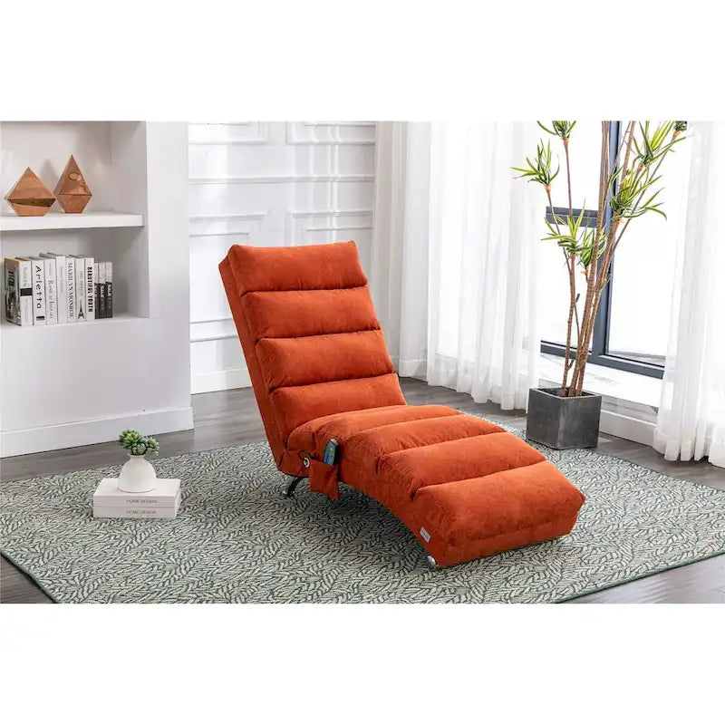 Chaise longue moderne pour intérieur, canapé long et compact