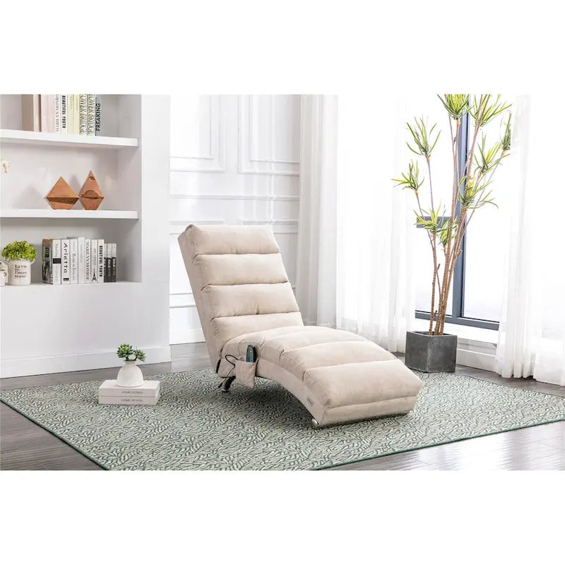 Chaise longue moderne pour intérieur, canapé long et compact