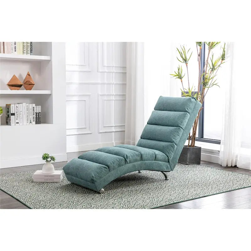 Chaise longue moderne pour intérieur, canapé long et compact