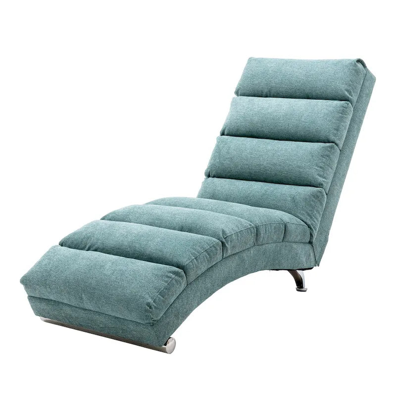 Chaise longue moderne pour intérieur, canapé long et compact