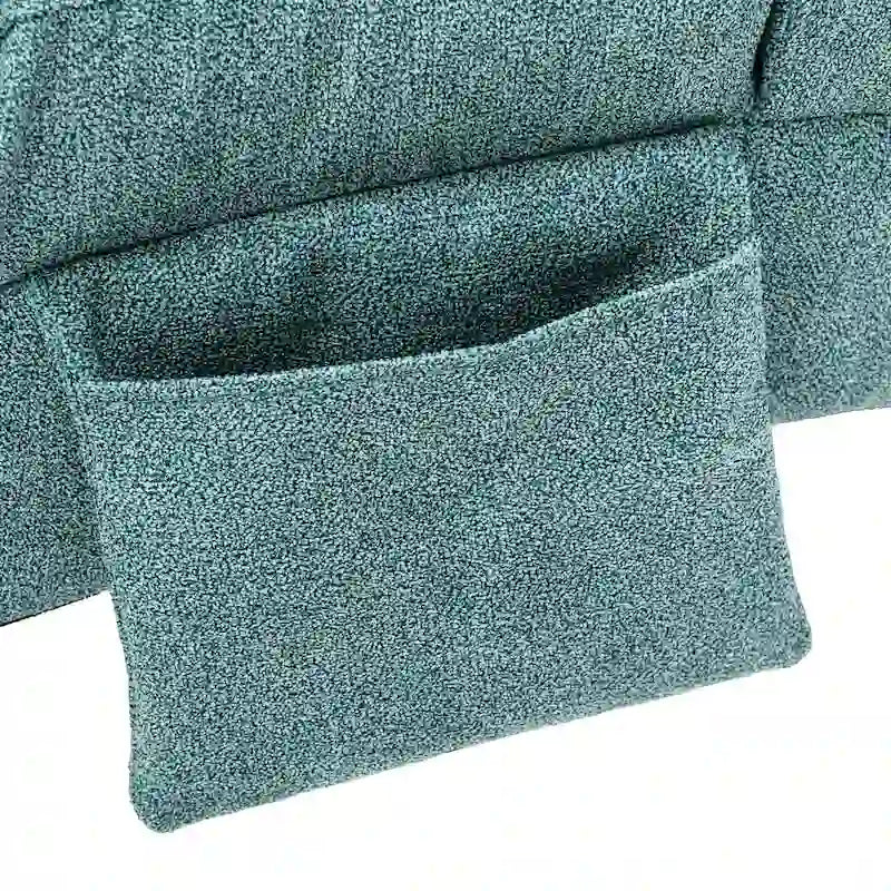 Chaise longue moderne pour intérieur, canapé long et compact