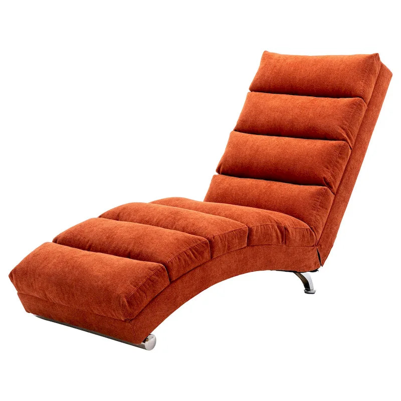Chaise longue moderne pour intérieur, canapé long et compact