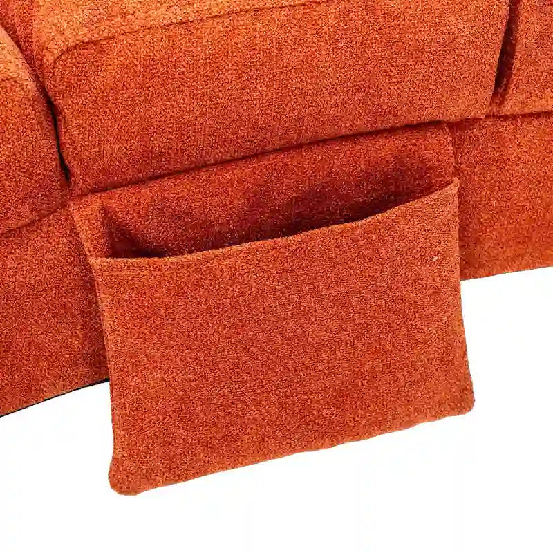 Chaise longue moderne pour intérieur, canapé long et compact