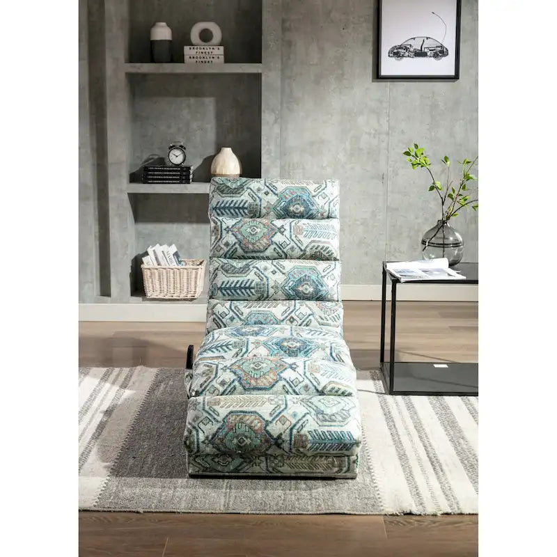 Chaise longue moderne pour intérieur, canapé long et compact