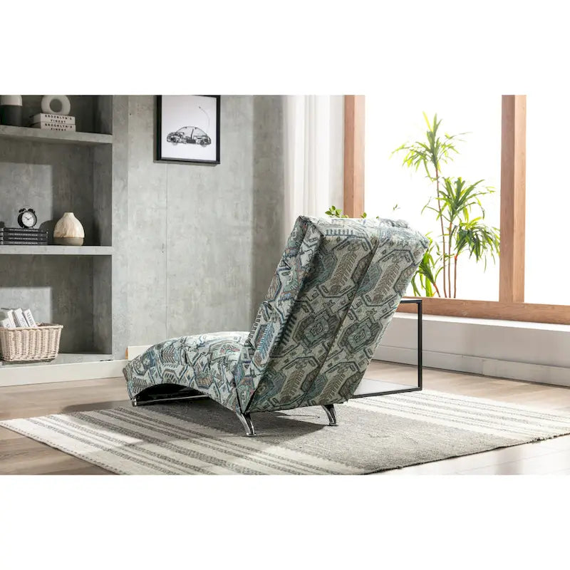 Chaise longue moderne pour intérieur, canapé long et compact