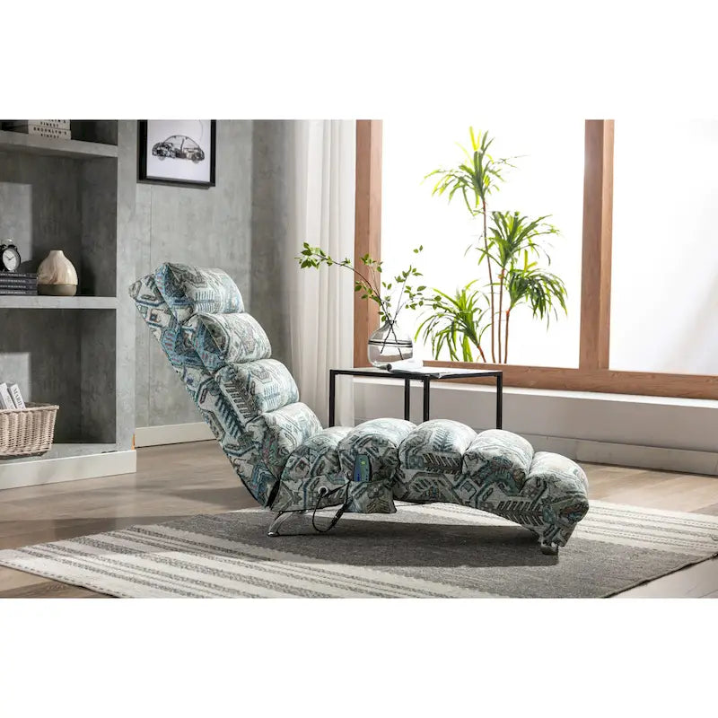 Chaise longue moderne pour intérieur, canapé long et compact