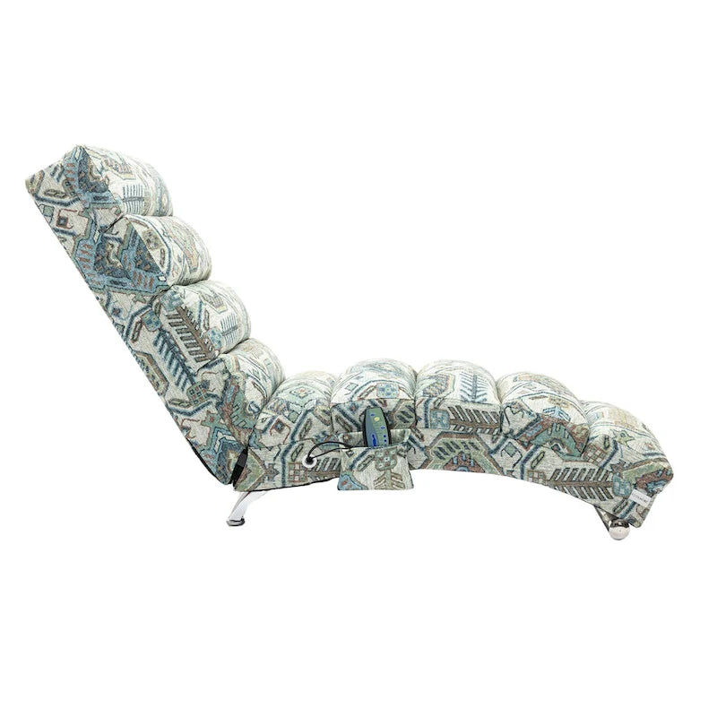Chaise longue moderne pour intérieur, canapé long et compact