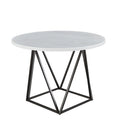 Table à manger ronde en marbre blanc