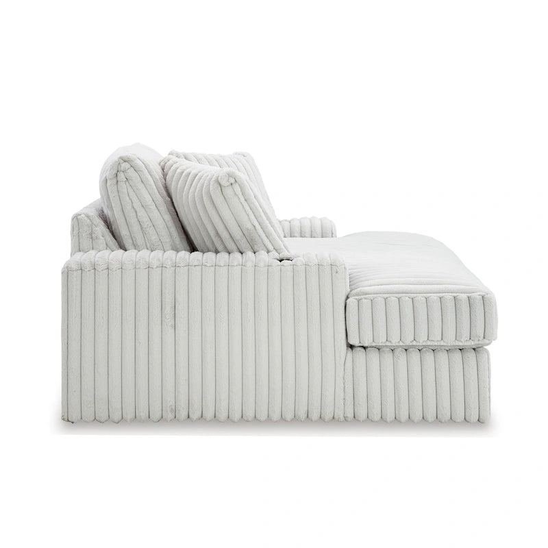 Chaise longue surdimensionnée, avec porte-gobelets et port de chargement USB