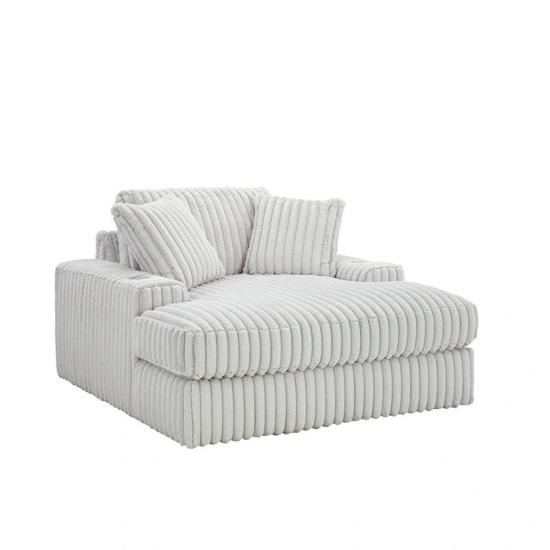 Chaise longue surdimensionnée, avec porte-gobelets et port de chargement USB