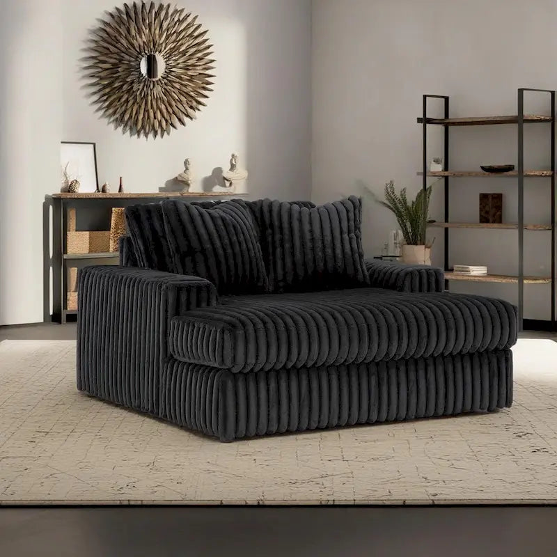 Chaise longue surdimensionnée, avec porte-gobelets et port de chargement USB