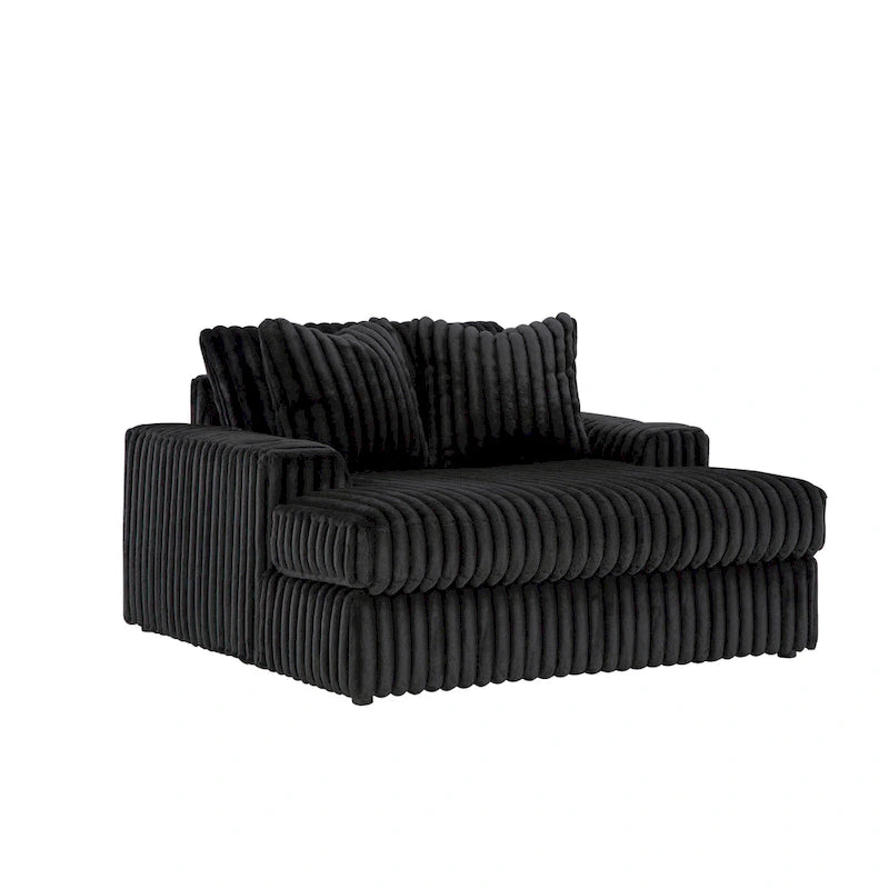 Chaise longue surdimensionnée, avec porte-gobelets et port de chargement USB