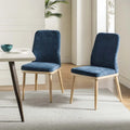 Chaise de salle à manger rembourrée style milieu du siècle