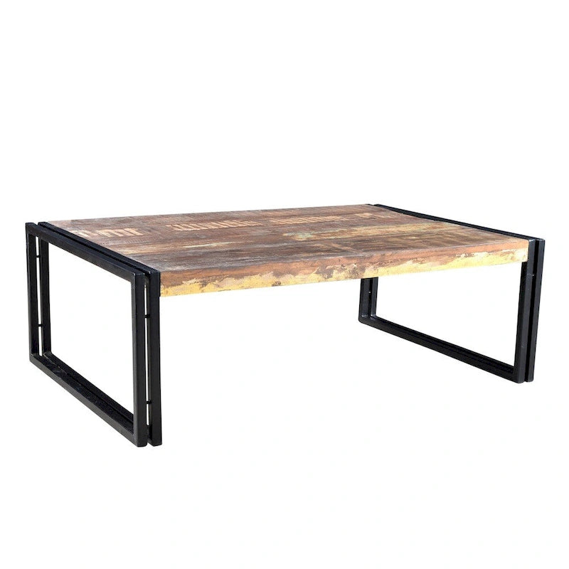 Table basse en bois faite à la main