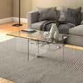 Table basse en verre distinctive