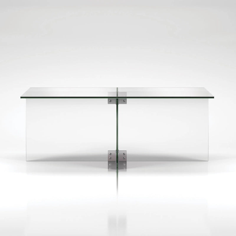 Table basse en verre distinctive