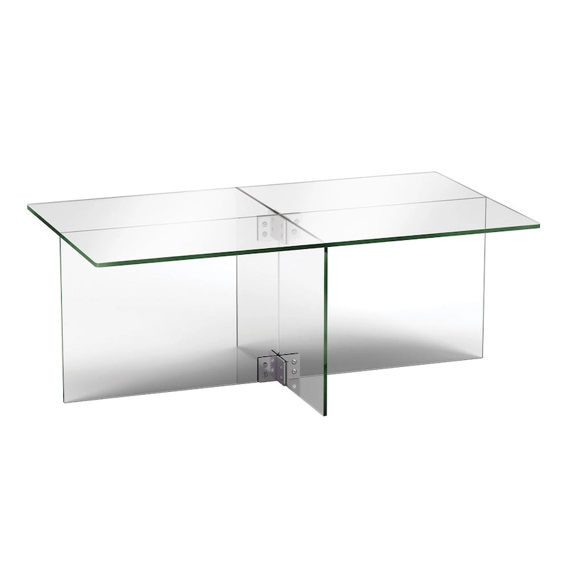 Table basse en verre distinctive