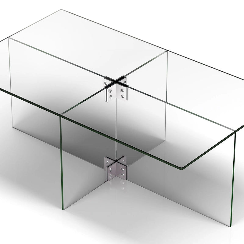 Table basse en verre distinctive