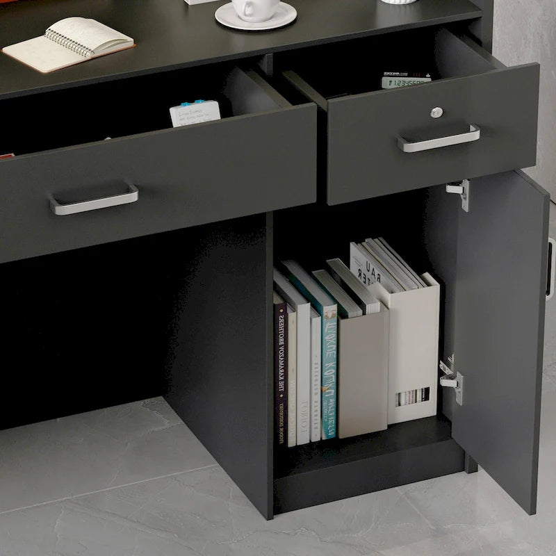 Comptoir de réception 47.2L avec tiroirs verrouillables