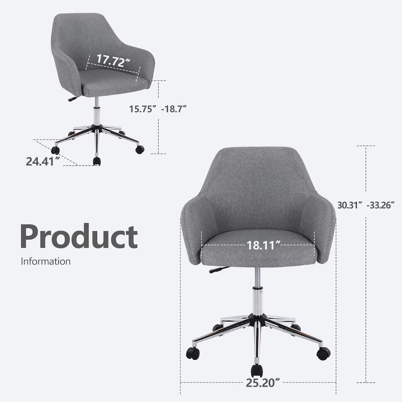 Chaise de bureau réglable pivotante