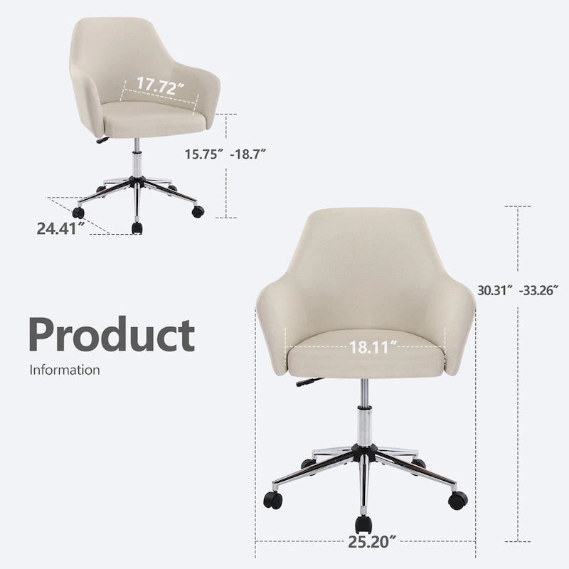 Chaise de bureau réglable pivotante