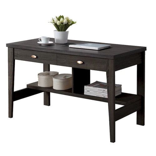 Petit bureau à 2 tiroirs avec étagères