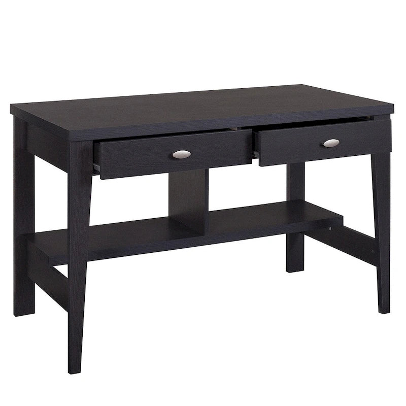 Petit bureau à 2 tiroirs avec étagères