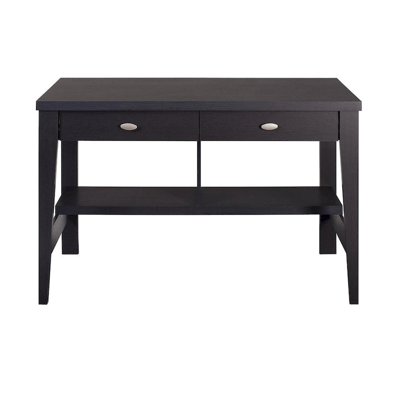 Petit bureau à 2 tiroirs avec étagères
