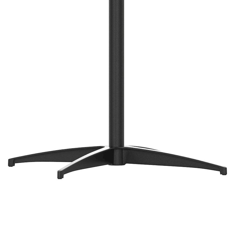 Table à cocktail ronde en bois de 24 po avec colonnes de 30 et 42 po