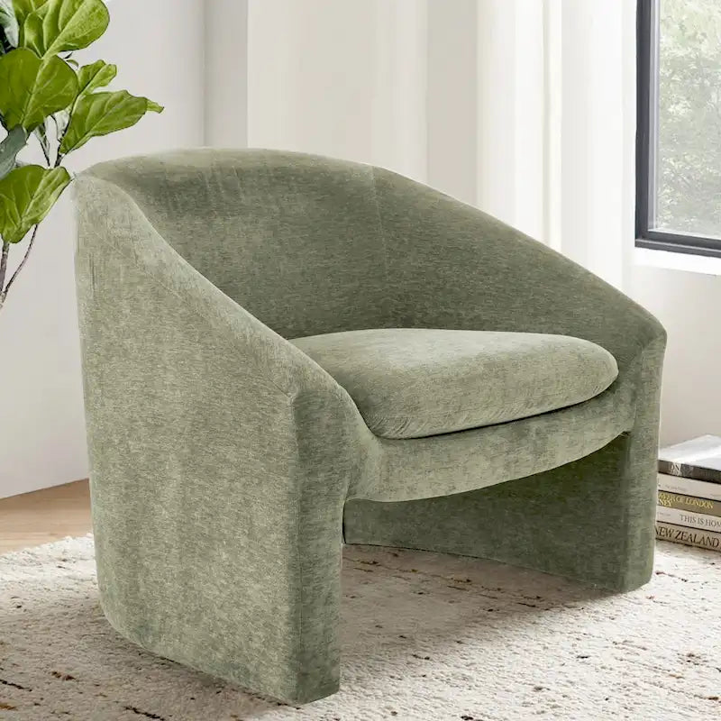 Upholstered Barrel Chair