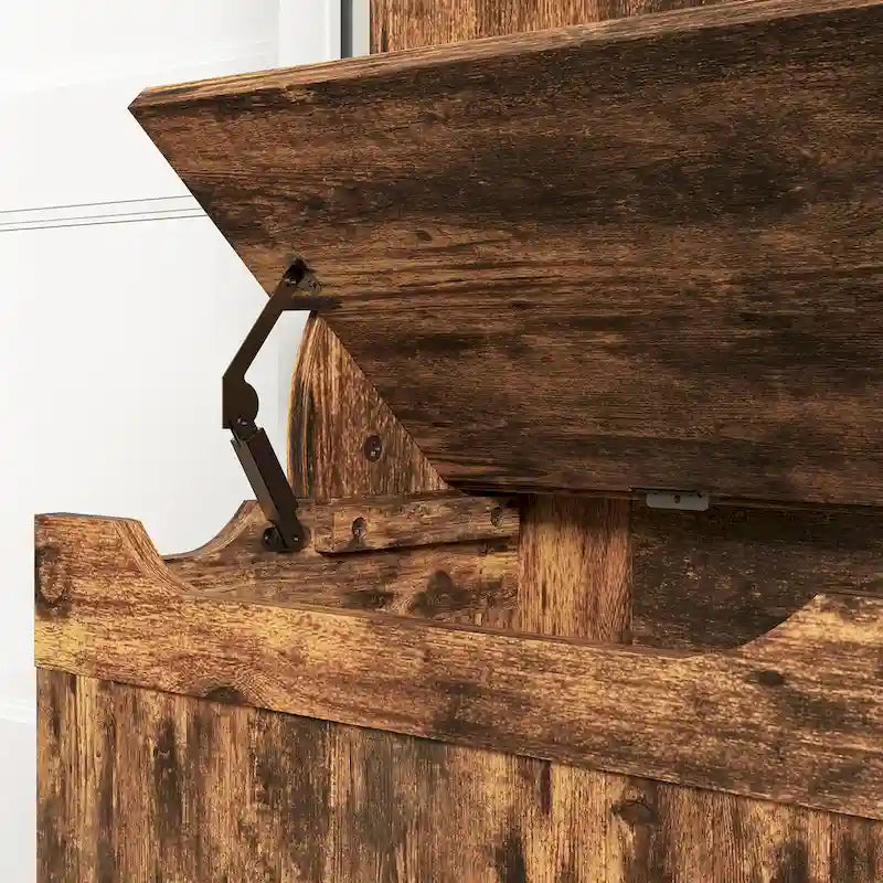 Meuble d'entrée 3-en-1 de 96,5 cm avec banc de rangement, porte-manteau à quatre crochets et rangement à chaussures, noir