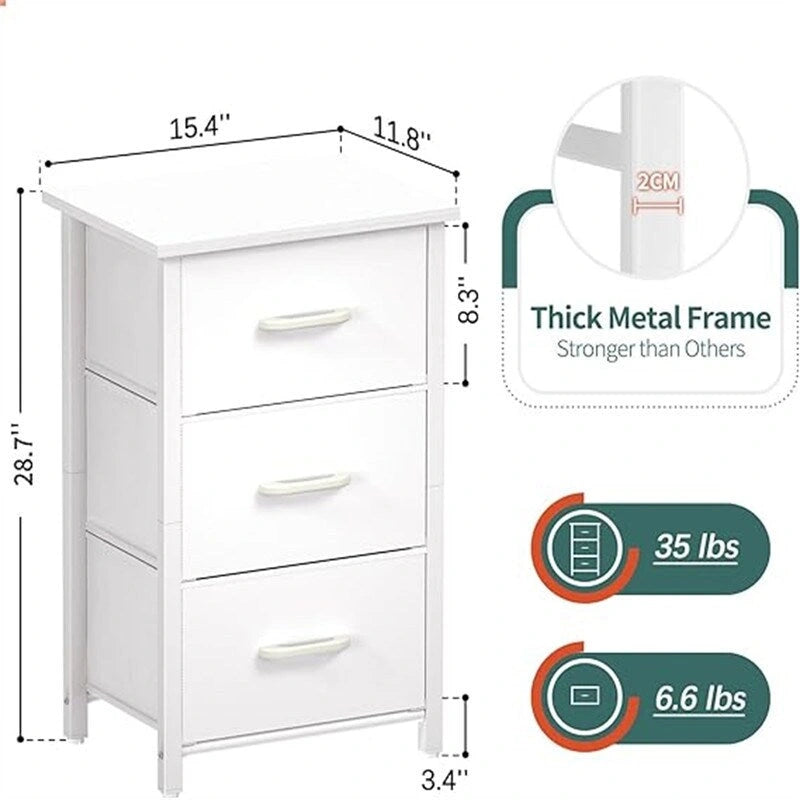 Petite commode avec tiroirs de rangement pour chambre à coucher/table de chevet