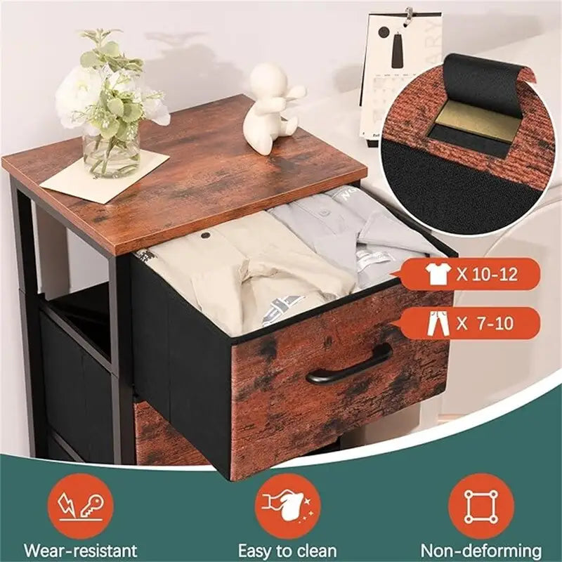 Petite commode avec tiroirs de rangement pour chambre à coucher/table de chevet