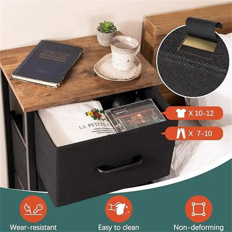 Petite commode avec tiroirs de rangement pour chambre à coucher/table de chevet