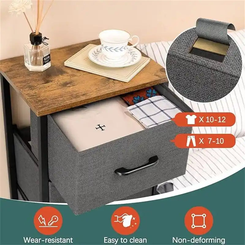 Petite commode avec tiroirs de rangement pour chambre à coucher/table de chevet