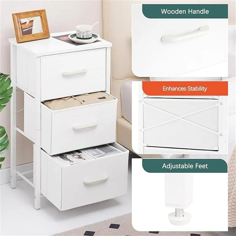 Petite commode avec tiroirs de rangement pour chambre à coucher/table de chevet